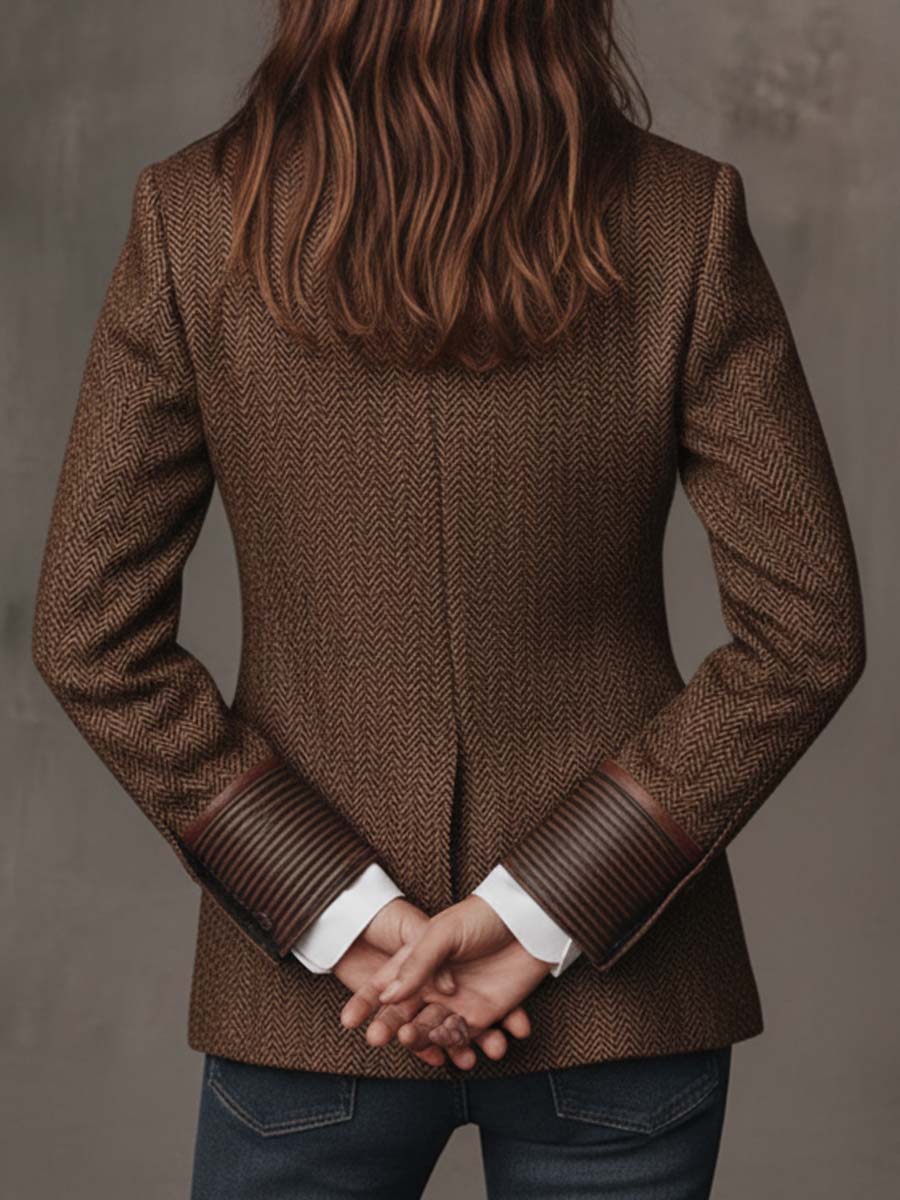 Gema | Chaqueta con Paneles de Espiga
