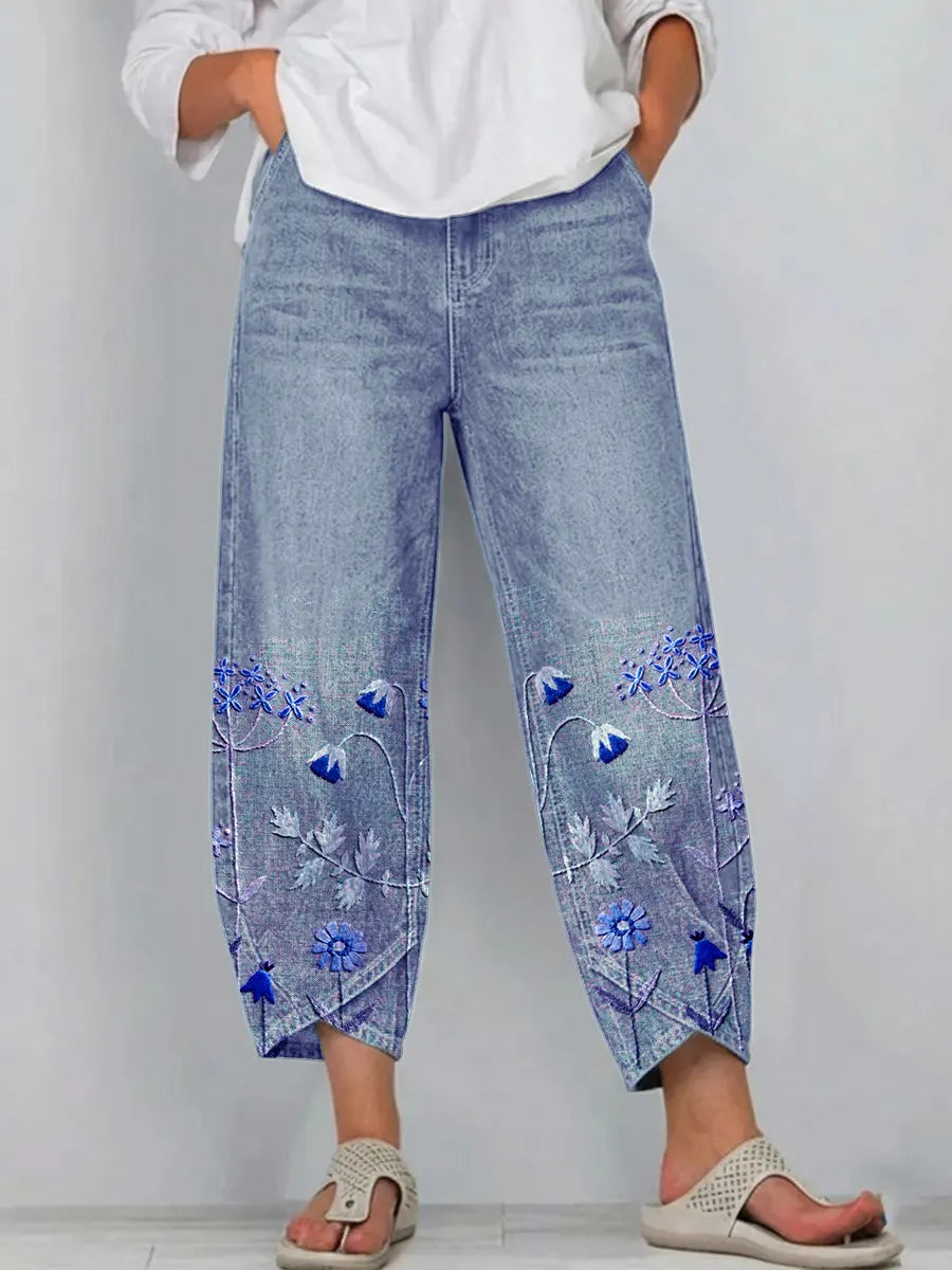 Casiana | Pantalones de Diario Bordados