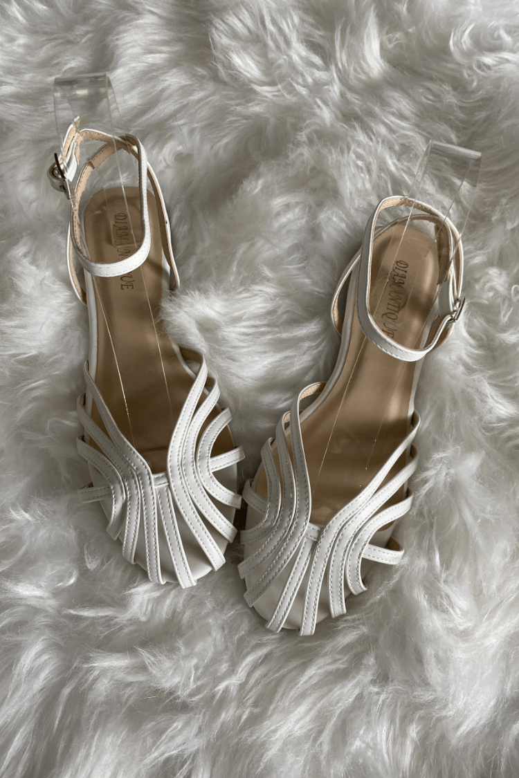 Anselma | Sandalias con Joyas Doradas