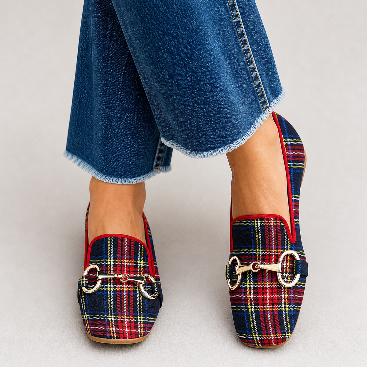 Rosaura | Mocasines de Cuadros