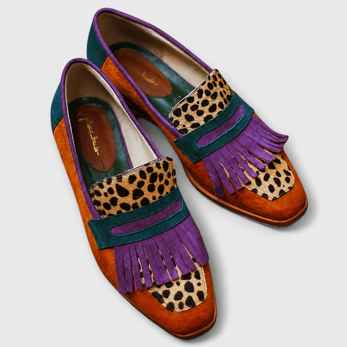 Rita | Mocasines Marrones Estampado Leopardo