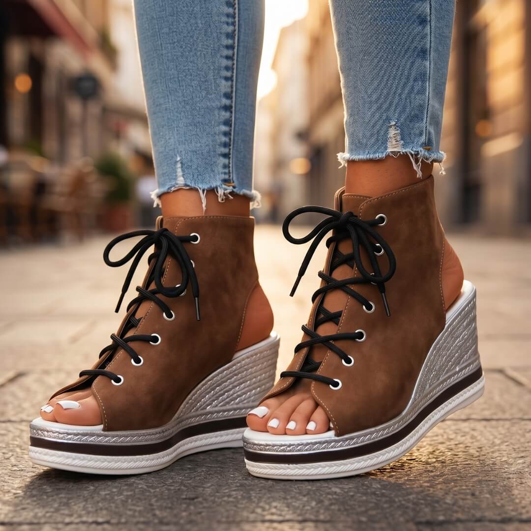 Estela | Sandalias con Cuña Elegantes