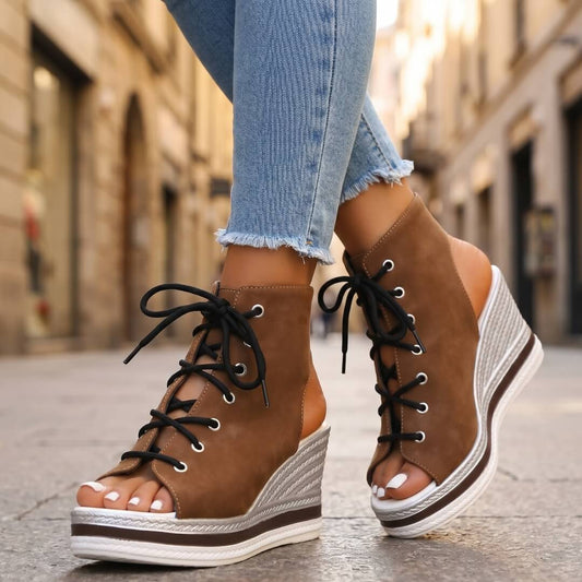 Estela | Sandalias con Cuña Elegantes