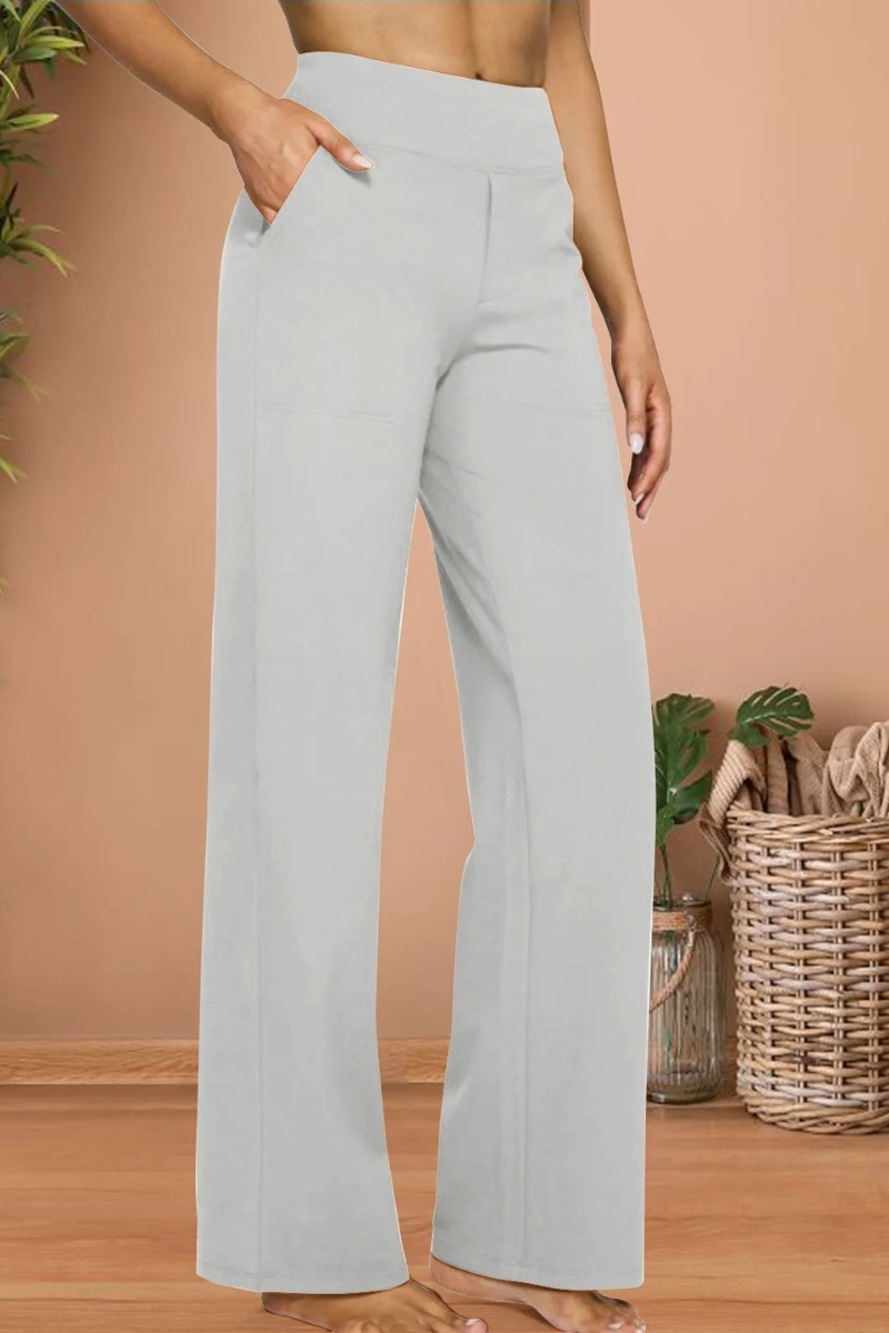 Baudilia | Pantalones de Descanso de Tiro Alto Suaves