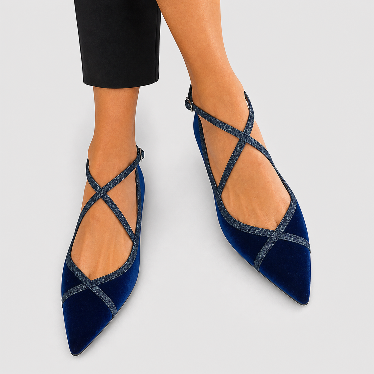 Nora | Mocasines Elegantes Azul Marino