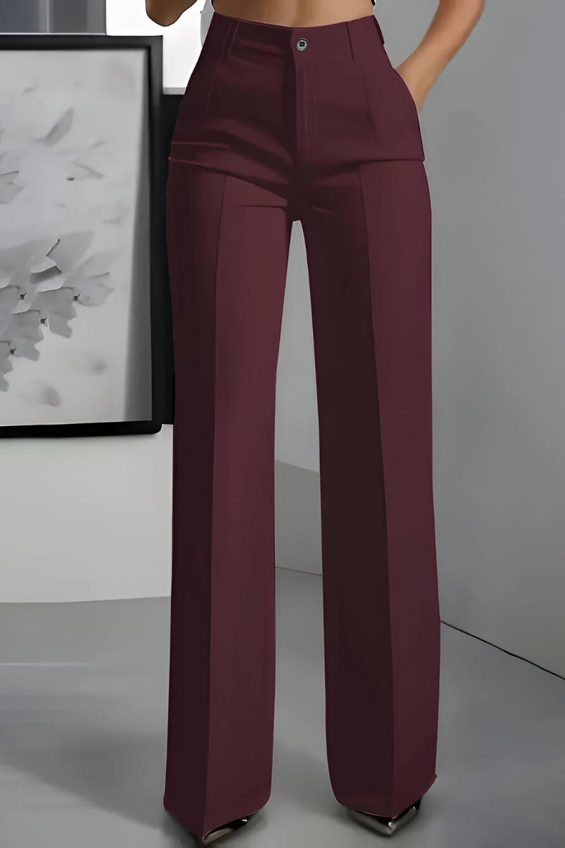 Eleonora | Pantalones Elegantes de Tiro Alto