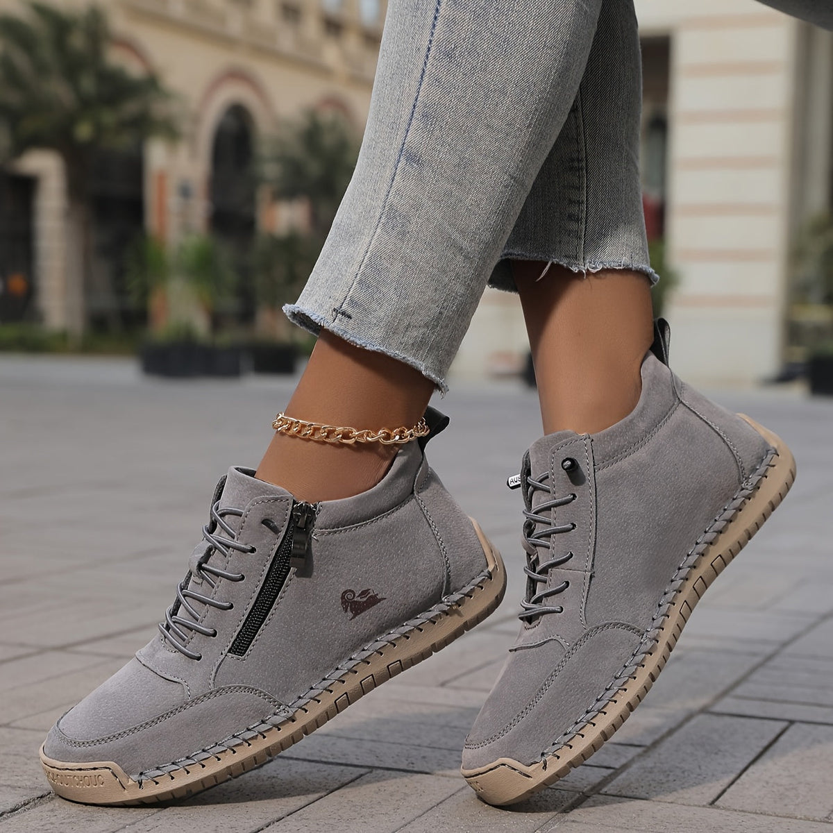 Nélida | Zapatos Cómodos con Cremallera