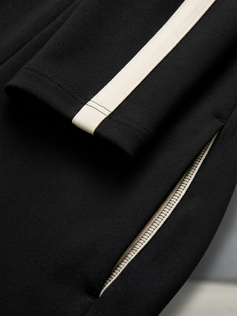 Mónica | Conjunto de Blusa con Cremallera y Pantalón Ancho