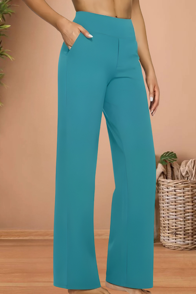 Baudilia | Pantalones de Descanso de Tiro Alto Suaves