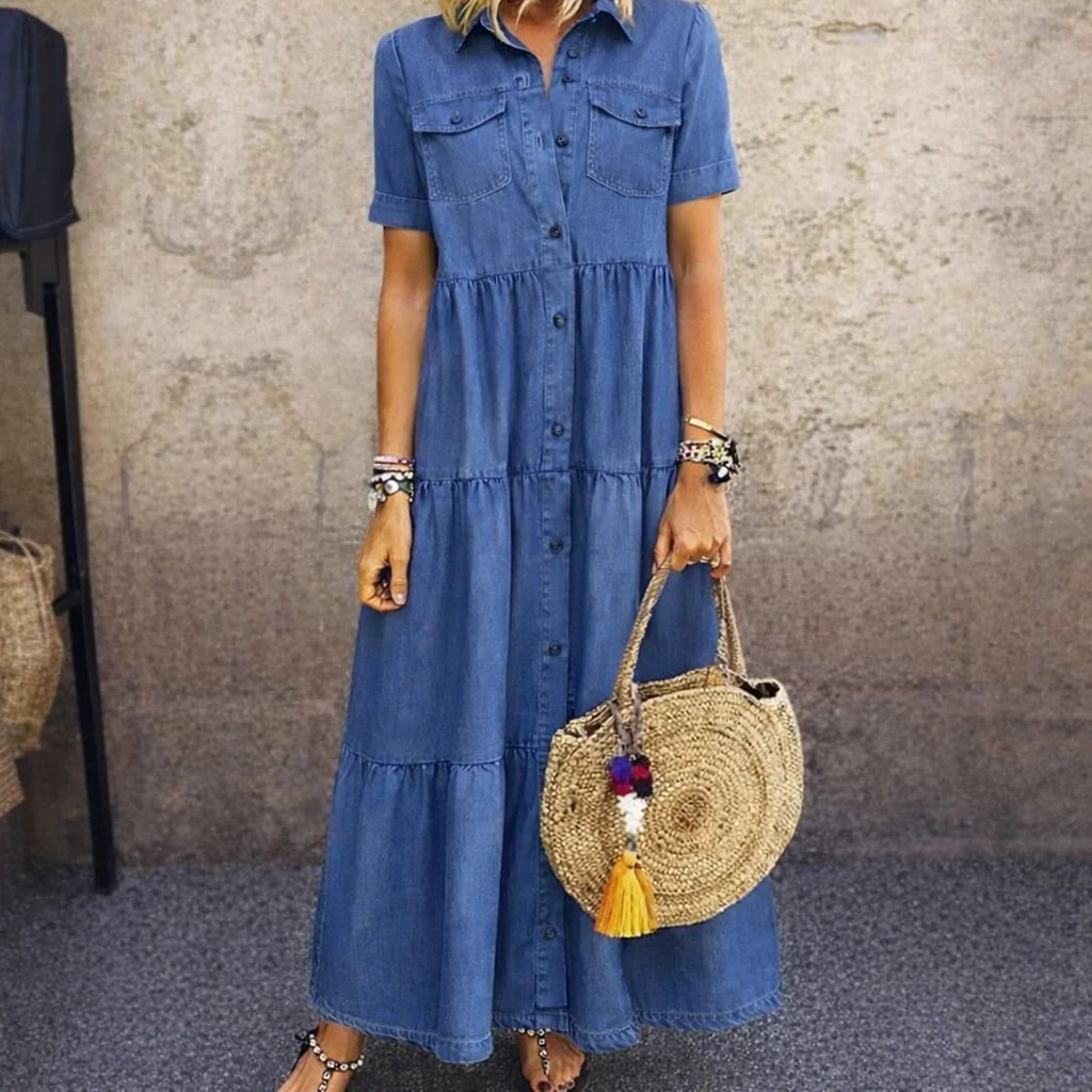 Tadea | Vestido Vaquero Abotonado