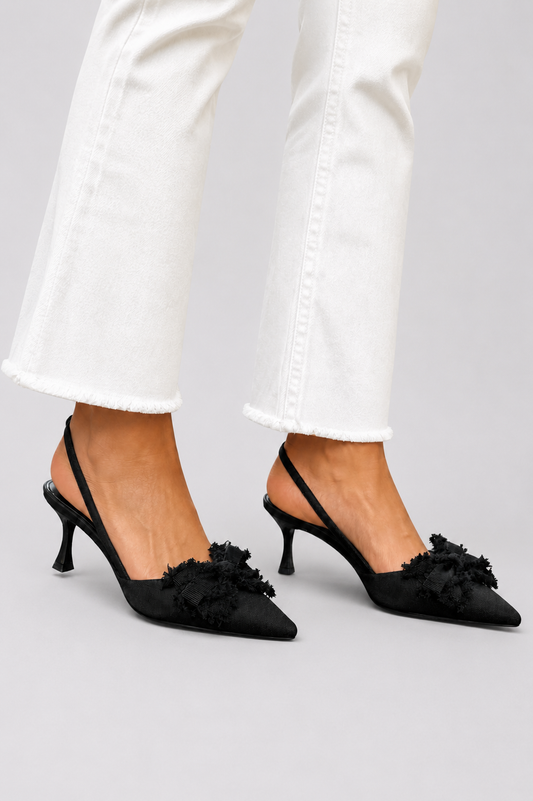 Hortensia | Zapatos de Salón con Flor