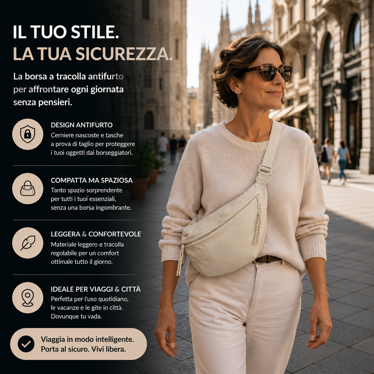 Rossana | Borsa a Spalla Beige