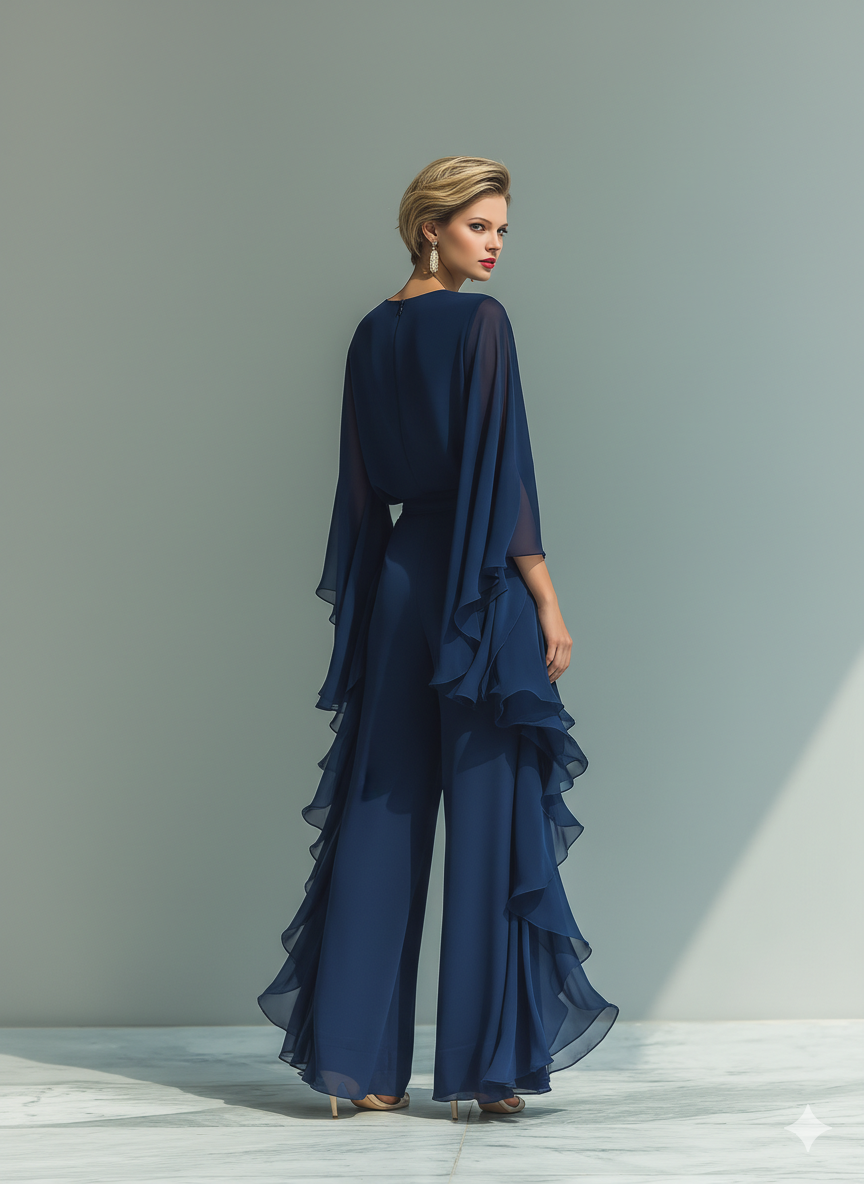 Dulcinea | Conjunto de Gasa Azul Marino