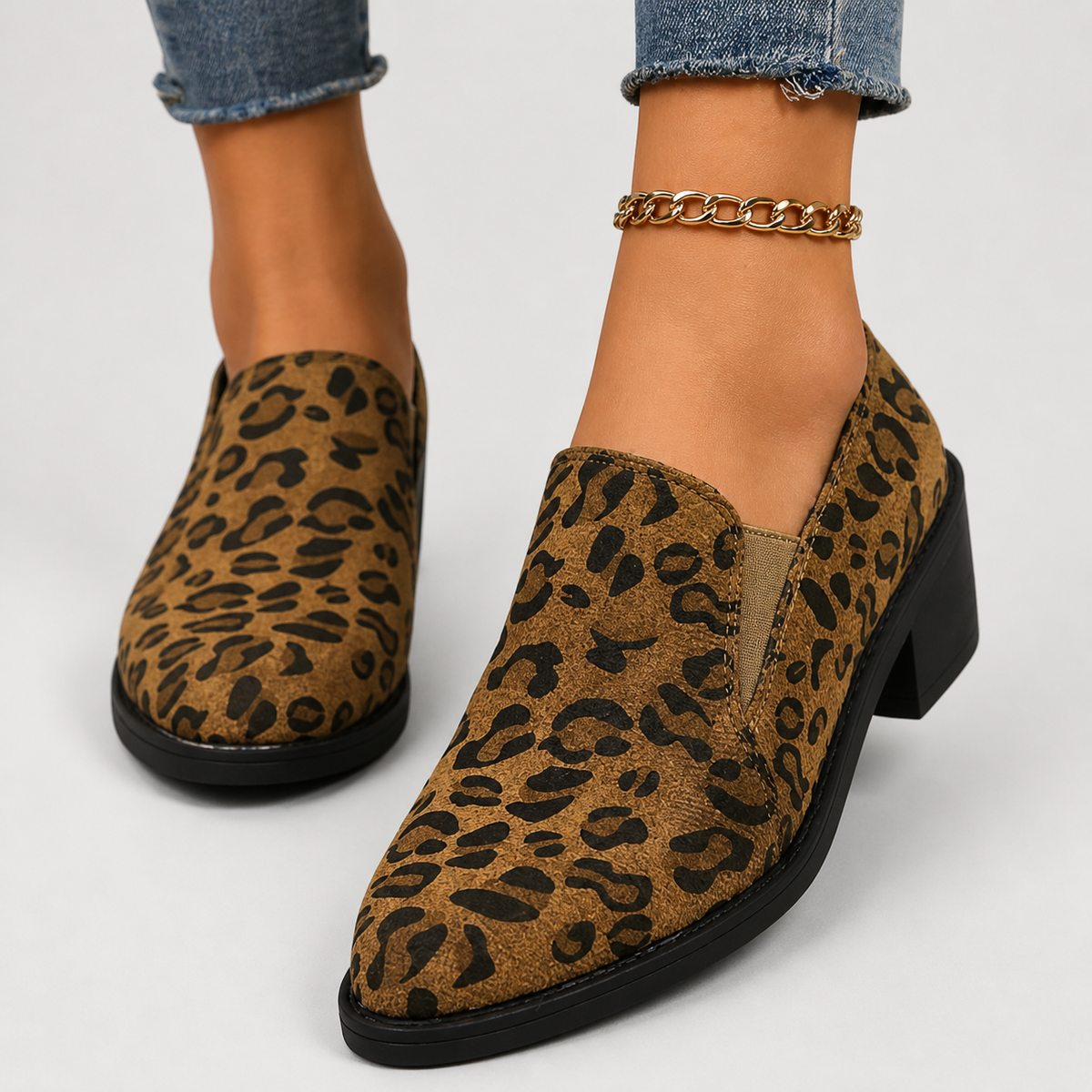 Perla | Mocasines Leopardo Clásicos