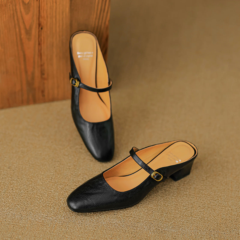 Lourdes | Mules Merceditas de Piel