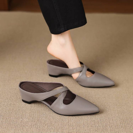 Maite | Mules con Tiras Cruzadas