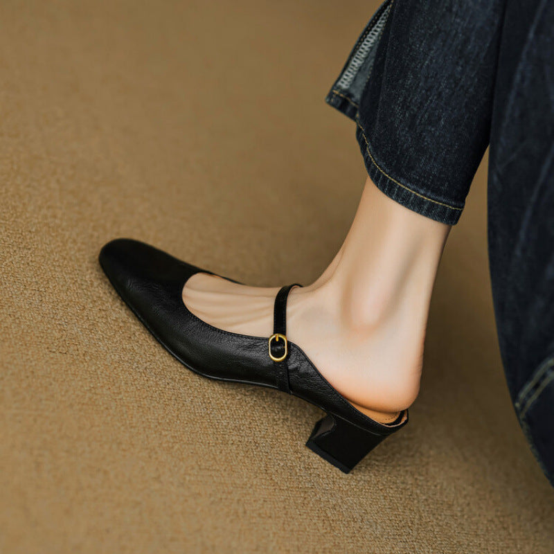 Lourdes | Mules Merceditas de Piel
