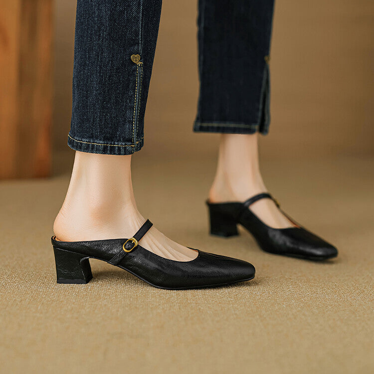 Lourdes | Mules Merceditas de Piel