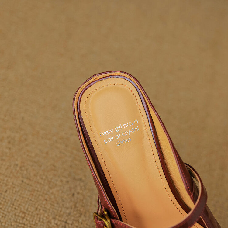 Lourdes | Mules Merceditas de Piel
