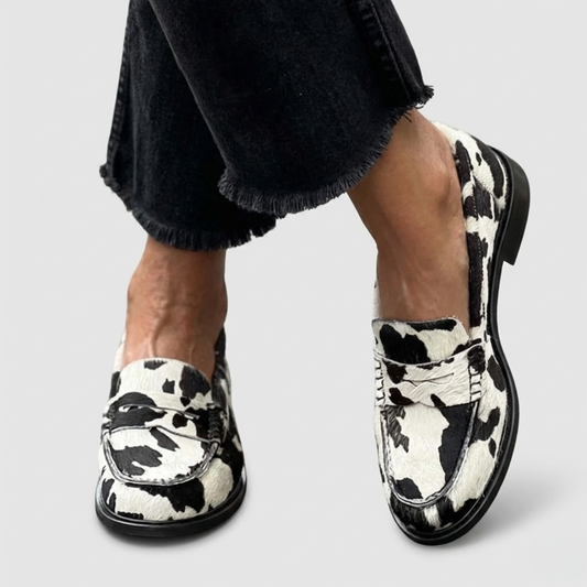 Vivian | Mocasines Estampado Cebra