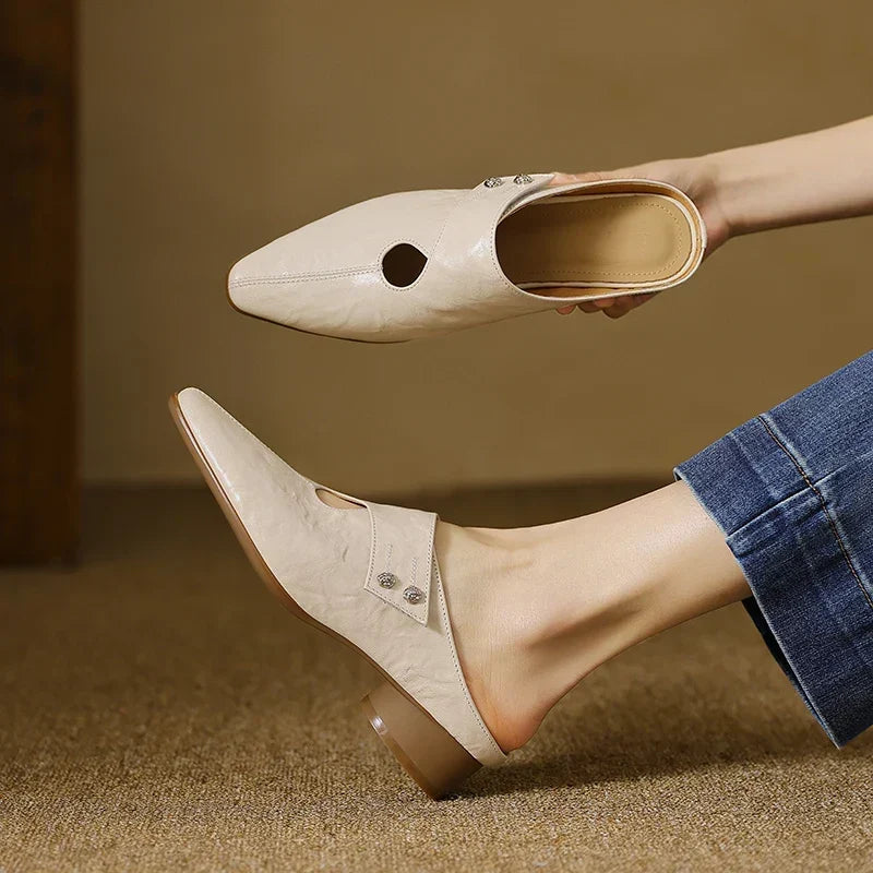 Amaya | Mules Calados de Piel