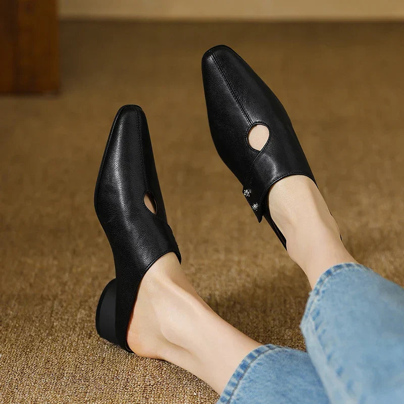 Amaya | Mules Calados de Piel
