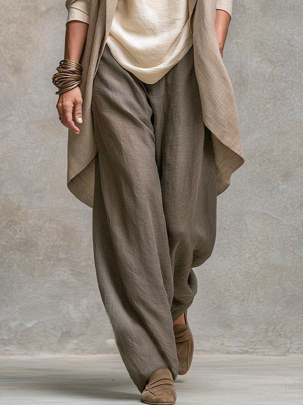 Consuelo | Conjunto de Tres Piezas Beige y Gris