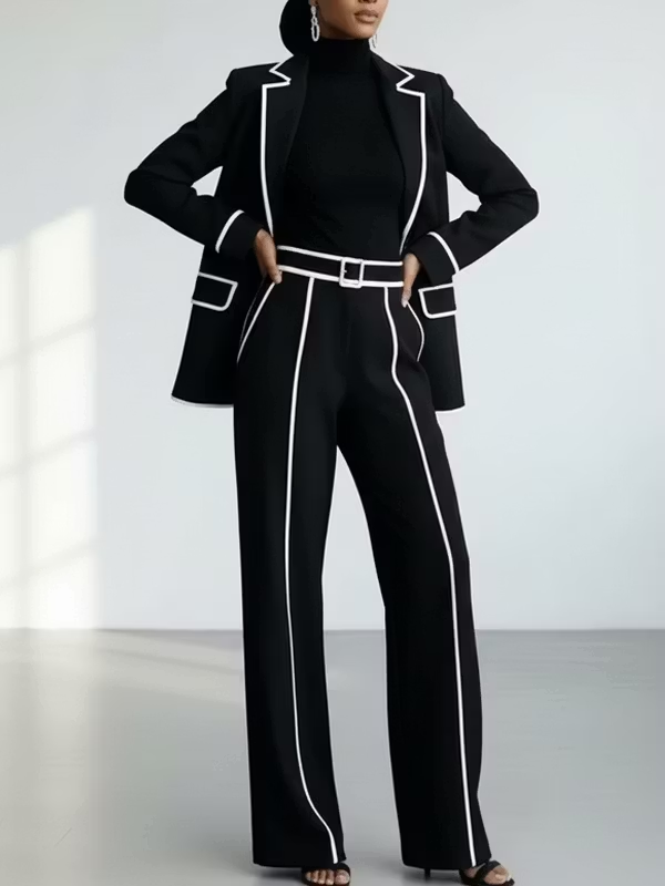 Claudia | Conjunto de Chaqueta y Pantalón Ancho