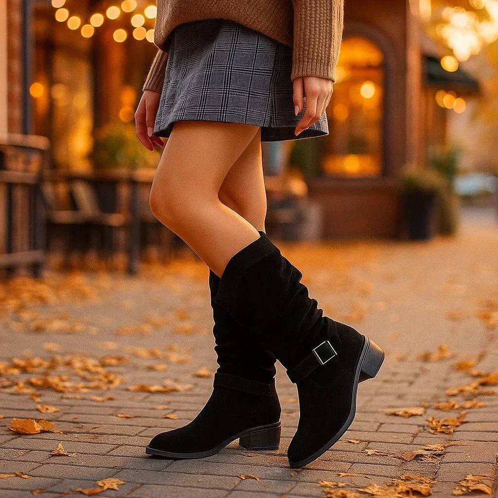 Mencía | Botas de Ante de Suela Blanda