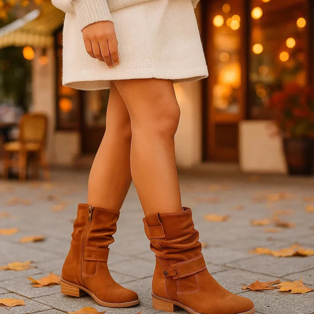 Mencía | Botas de Ante de Suela Blanda