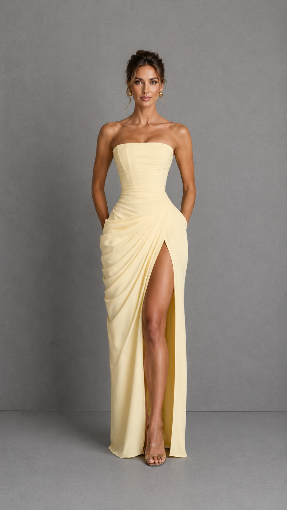 Agustina | Vestido Largo Corsé con Abertura