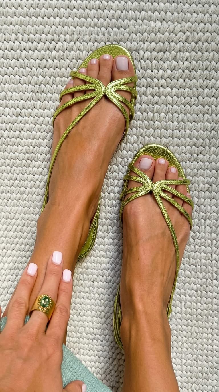 Idoya | Sandalias Doradas Clásicas