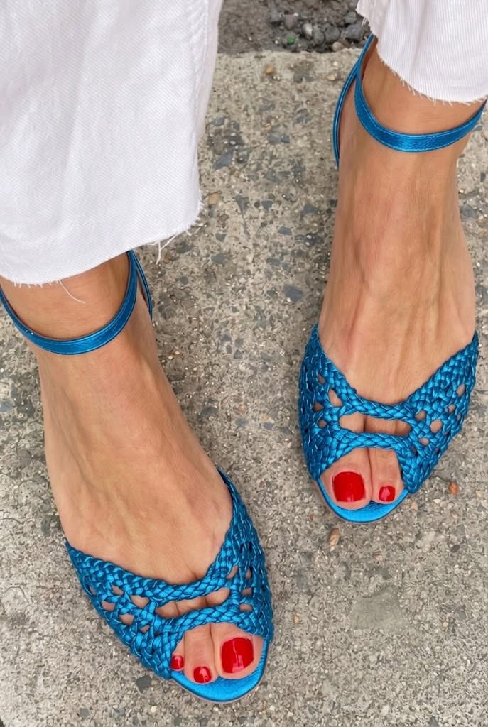 Cornelia | Sandalias Trenzadas Doradas