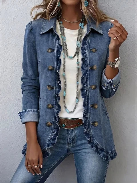 Soledad | Chaqueta con Volantes y Botones