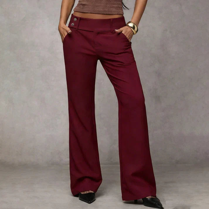 Sinforiana | Pantalón Elegante de Pierna Ancha